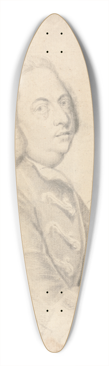 Thomas Worlidge - Self Portrait 39.3 inch art pintail longboard deck