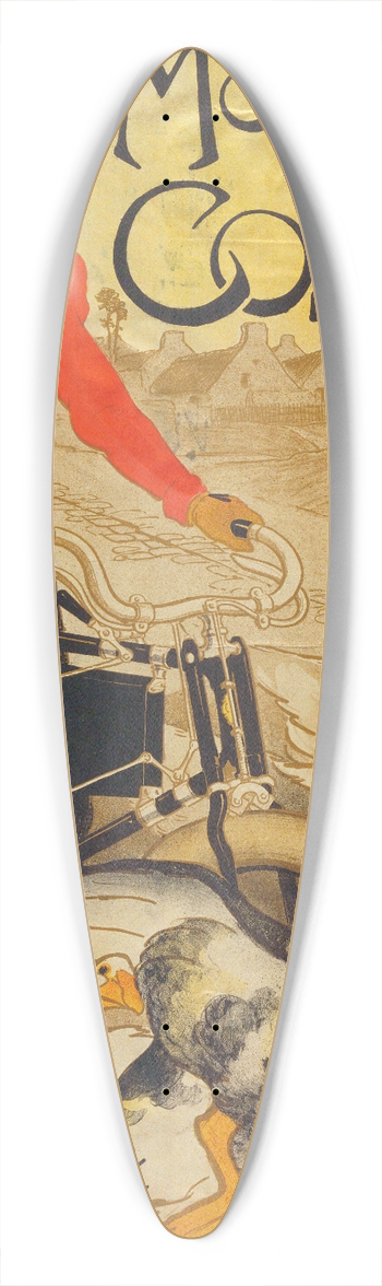 Thophile Alexandre Steinlen - Motocycles Comiot 39.3 inch art pintail longboard deck