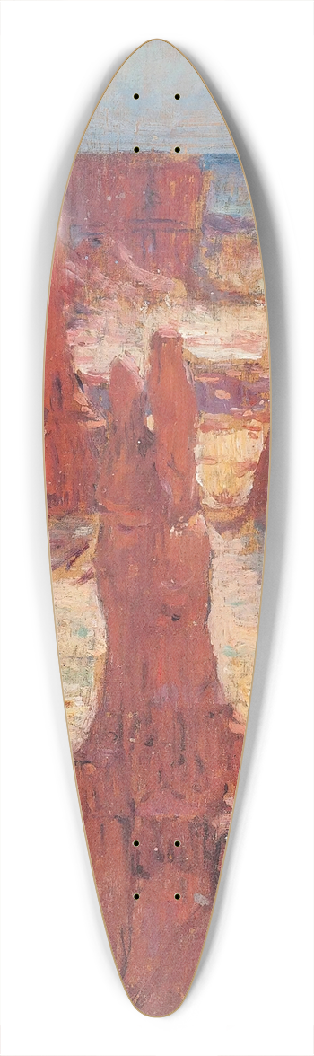 tienne Dinet - An Algerian mountain range 39.3 inch art pintail longboard deck