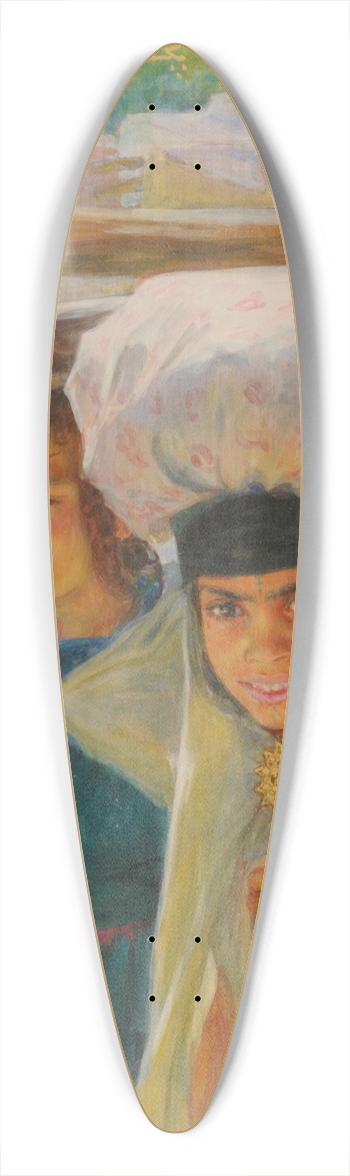 tienne Dinet - Laveuses 39.3 inch art pintail longboard deck