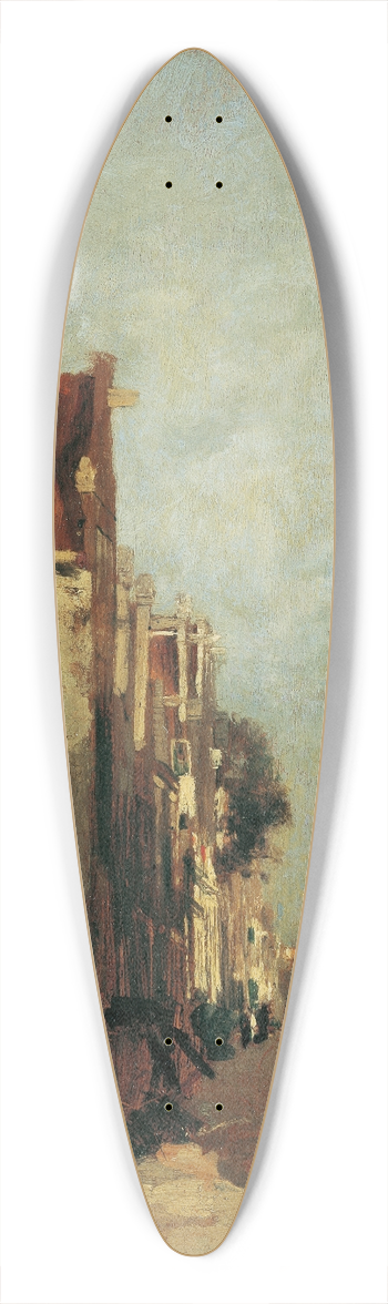 Tina Blau - Strae in Amsterdam 39.3 inch art pintail longboard deck