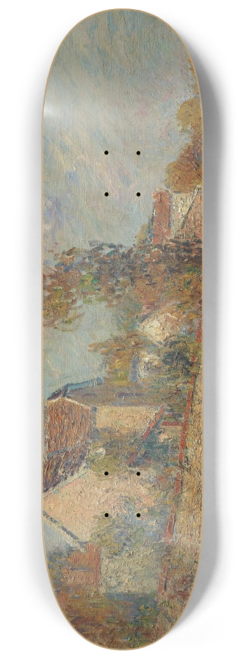 Gustave Loiseau - Le Village 8.25 inch art skate deck