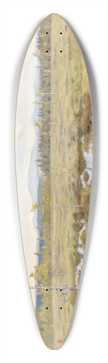 Torsten Wasastjerna - Landscape from Lapland 39.3 inch art pintail longboard deck