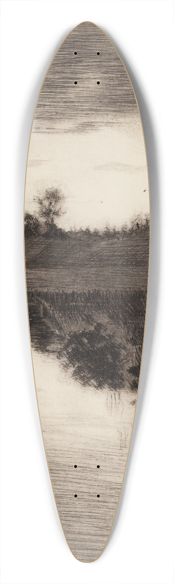 Torsten Wasastjerna - Veto-oja 39.3 inch art pintail longboard deck