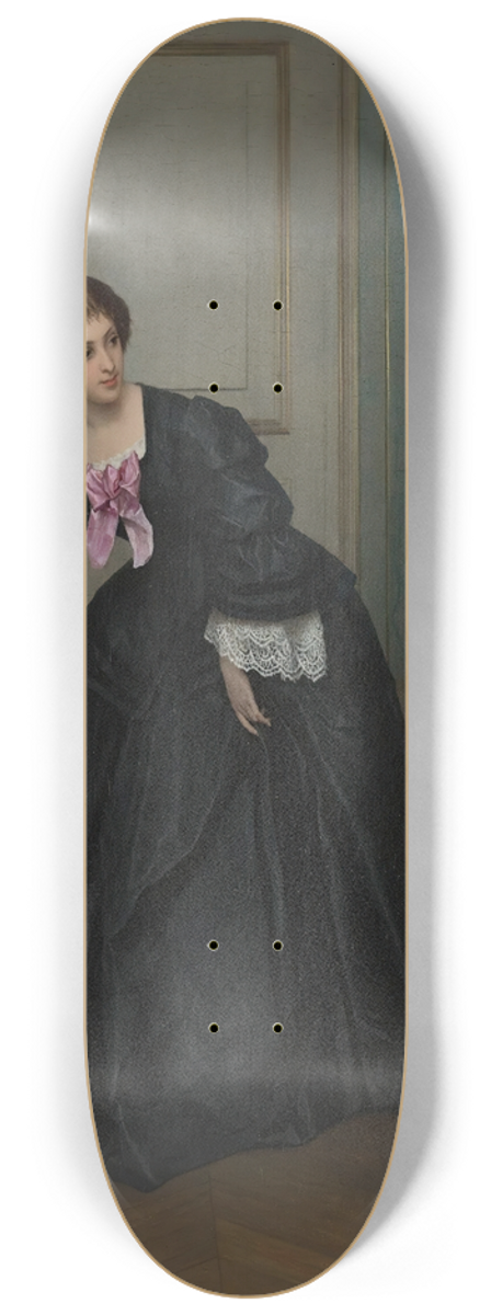Gustave Lonard de Jonghe - Look At The Time 8.25 inch art skate deck