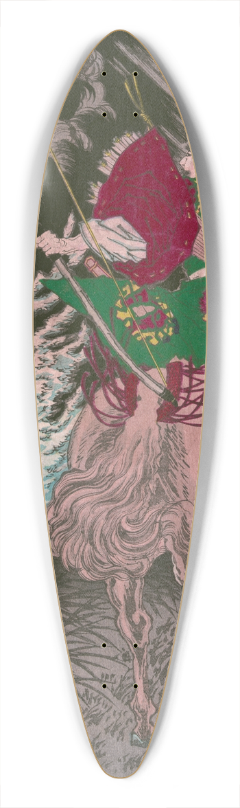 Tsukioka Yoshitoshi - Tada no manch 39.3 inch art pintail longboard deck