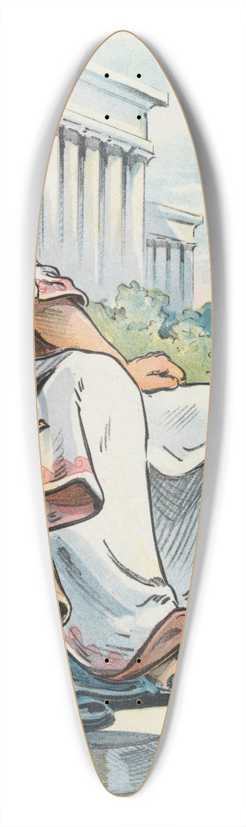Udo Keppler - A good beginning 39.3 inch art pintail longboard deck