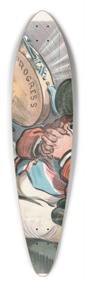 Udo Keppler - A sound sleeper 39.3 inch art pintail longboard deck