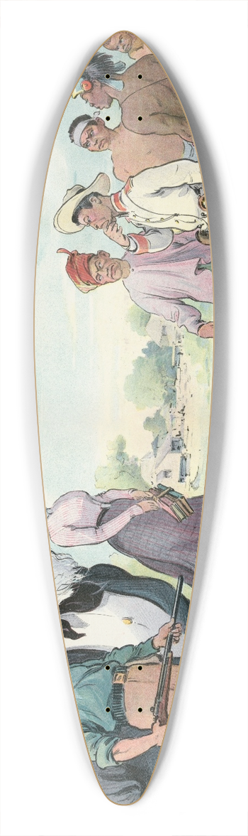 Udo Keppler - Its up to them 39.3 inch art pintail longboard deck
