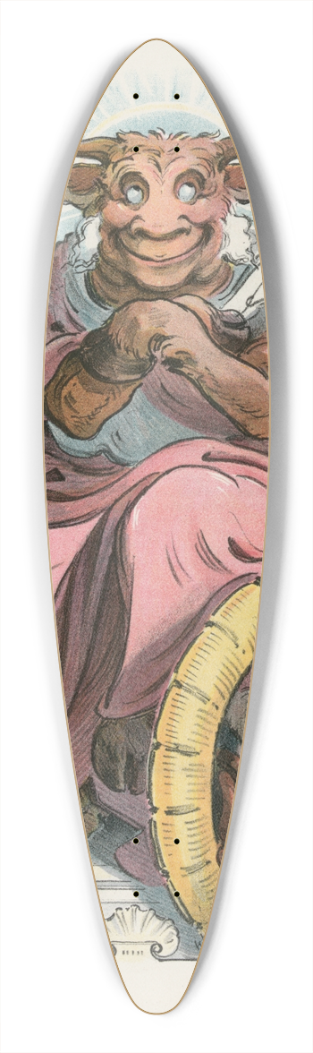 Udo Keppler - Saint bovine 39.3 inch art pintail longboard deck