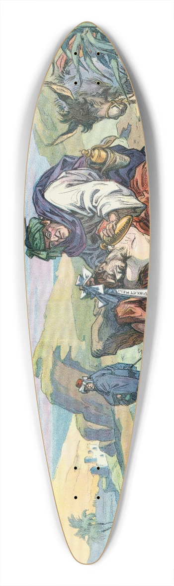 Udo Keppler - The good samaritan 39.3 inch art pintail longboard deck