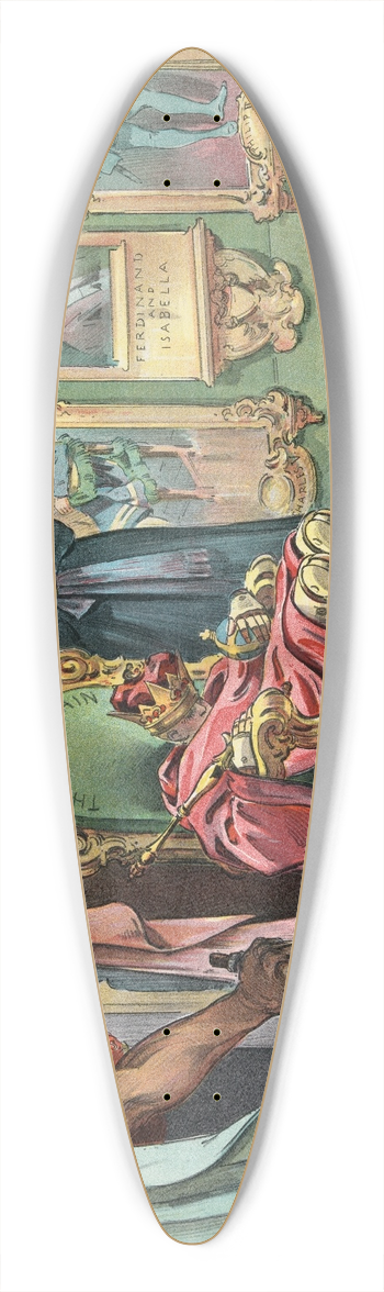 Udo Keppler - This will be an internal explosion 39.3 inch art pintail longboard deck