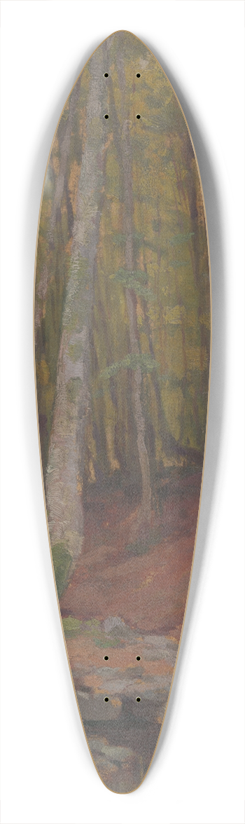 udovt ordk - Forest 39.3 inch art pintail longboard deck