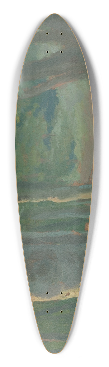 udovt ordk - Forest 39.3 inch art pintail longboard deck