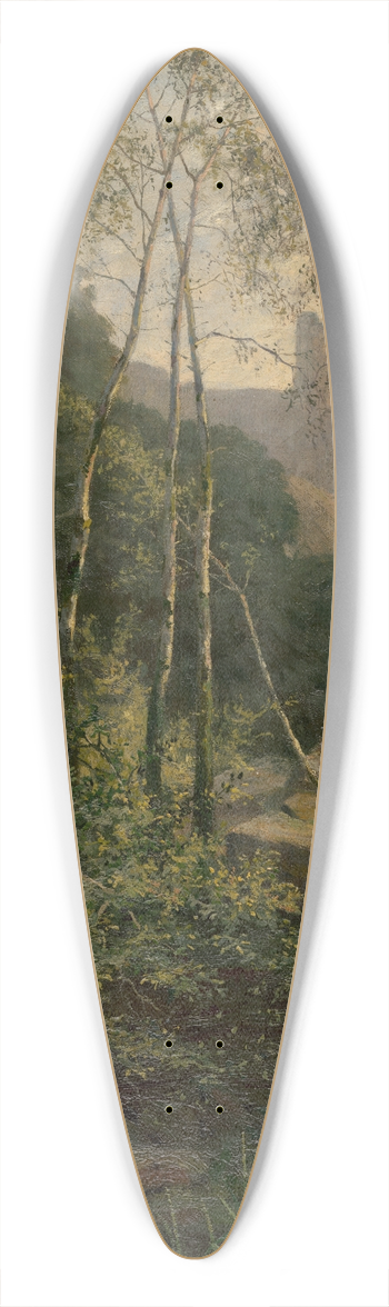 udovt ordk - Slanec Castle 39.3 inch art pintail longboard deck