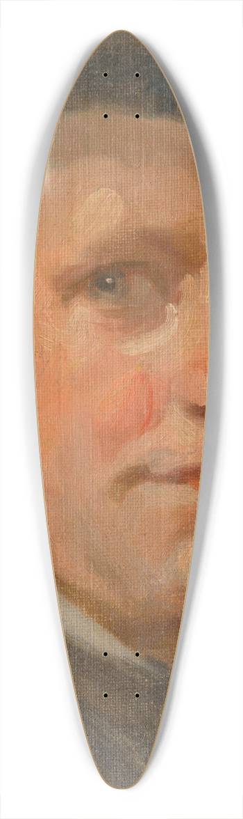 udovt Pitthordt - Head Study of a Man 39.3 inch art pintail longboard deck