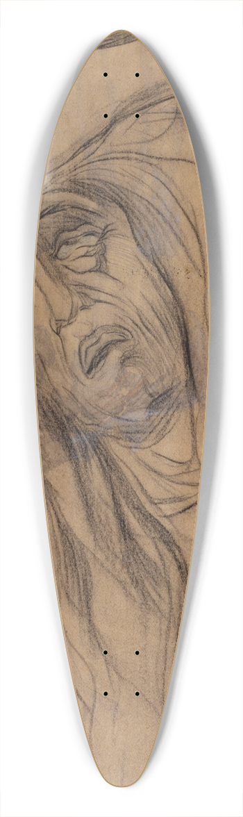 Umberto Boccioni - Study for The Dream  Paolo and Francesca 39.3 inch art pintail longboard deck