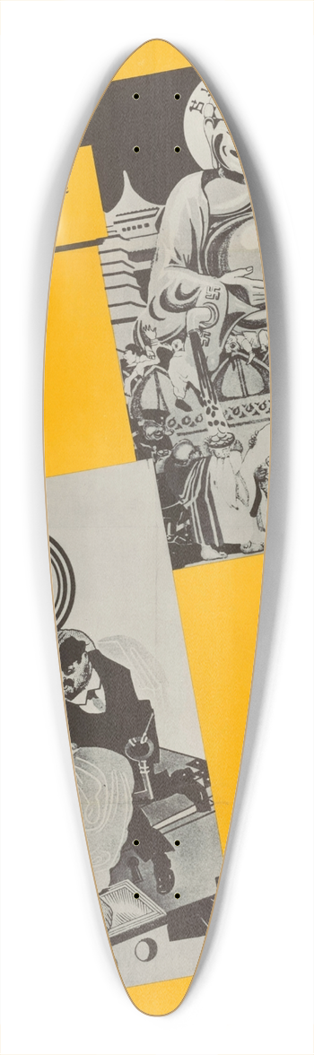 U.S. Information Agency - Religious Oppression 39.3 inch art pintail longboard deck