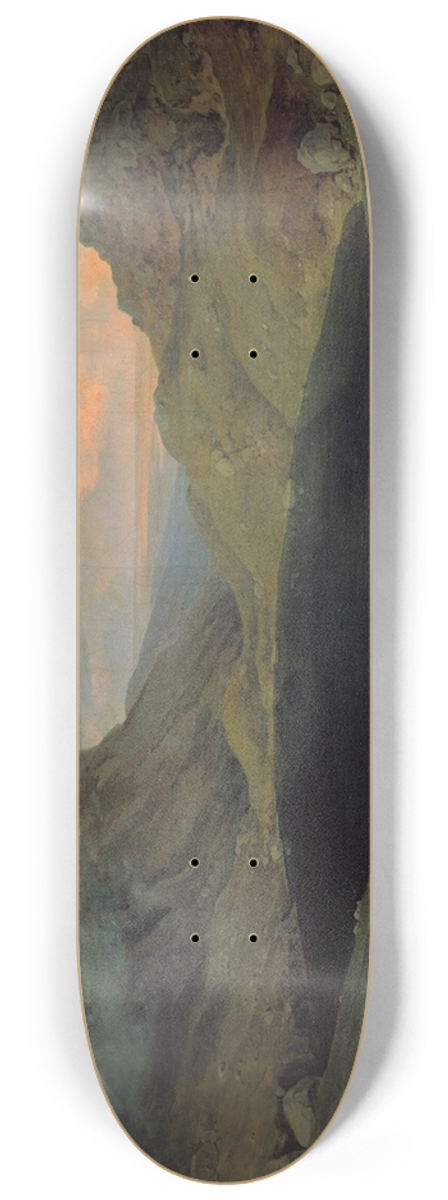 Gustav Karl Ludwig Richter - Lake in the Riesengebirge 8.25 inch art skate deck