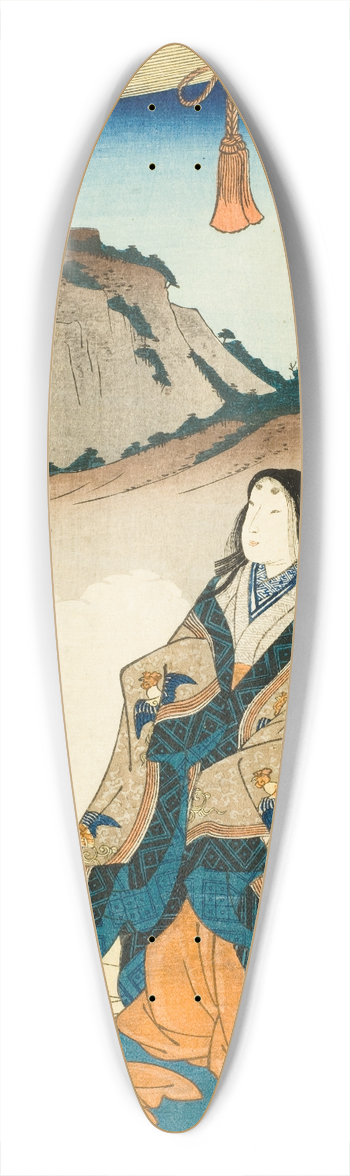 Utagawa Kuniyoshi - Empress Jit Tenn 39.3 inch art pintail longboard deck