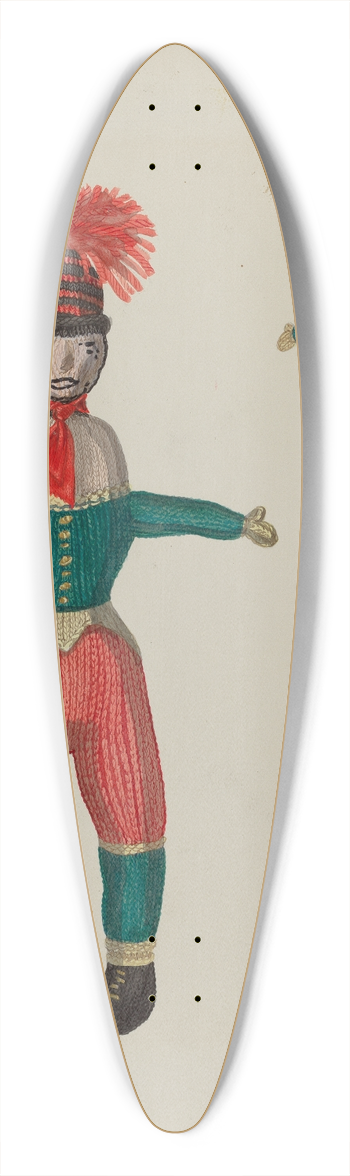 Verna Tallman - Knitted Doll Duke 39.3 inch art pintail longboard deck