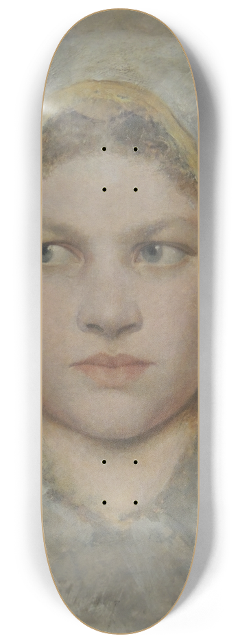 Gustav Klimt - Head Study of a Girl von Hana 8.25 inch art skate deck
