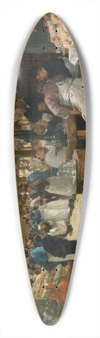 Victor Gabriel Gilbert - Le march parisien 39.3 inch art pintail longboard deck