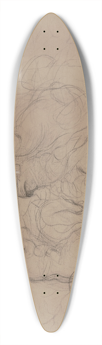 Victor Mller - Cavalery battle 39.3 inch art pintail longboard deck