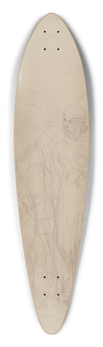 Victor Mller - Dante in a conversation 39.3 inch art pintail longboard deck