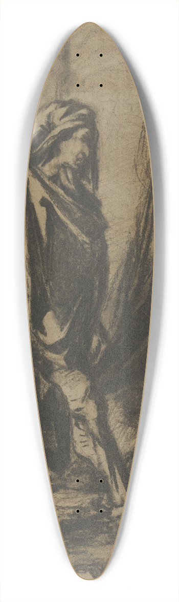 Victor Mller - Judith and Holofernes 39.3 inch art pintail longboard deck