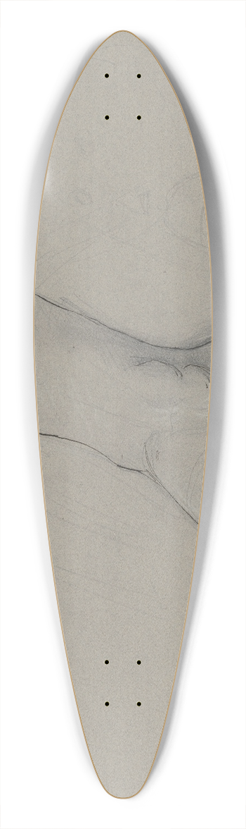 Victor Mller - Right foot 39.3 inch art pintail longboard deck