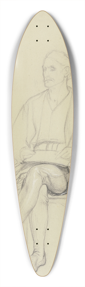 Victor Mller - Sitzender Hartmut aus Ritter Hartmut von Kronberg bei dem Reformator Oecolampadius in Basel 39.3 inch art pintail longboard deck