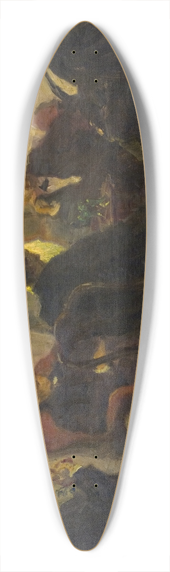 Viggo Johansen - Among Artists 39.3 inch art pintail longboard deck