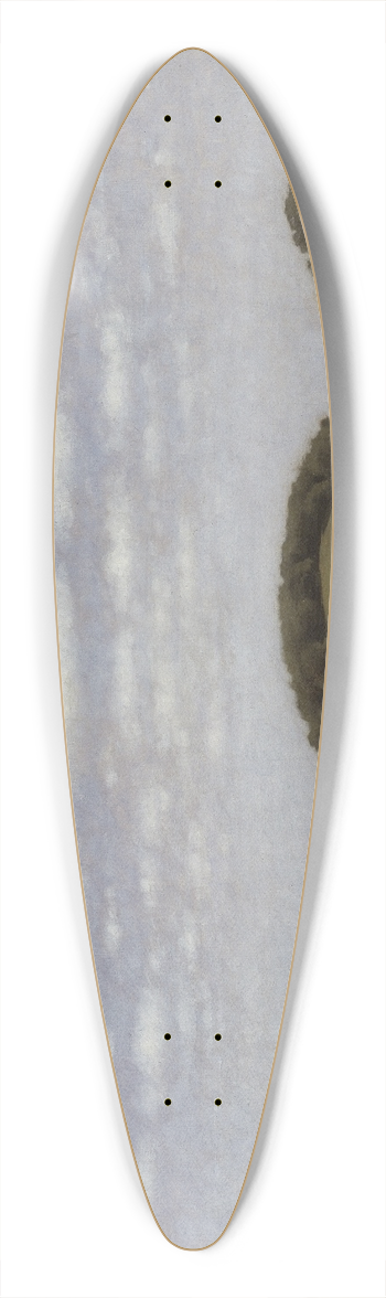 Vilhelm Hammershi - Landscape, From Lejre 39.3 inch art pintail longboard deck