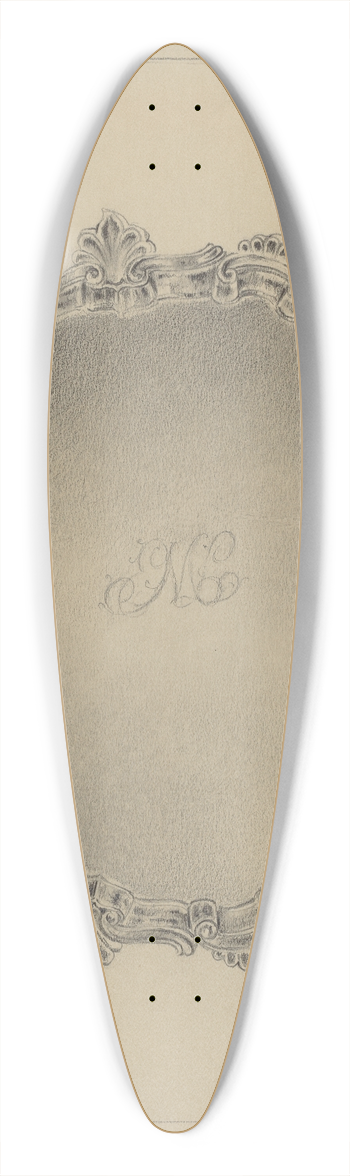 Vincent Carano - Silver Salver 39.3 inch art pintail longboard deck