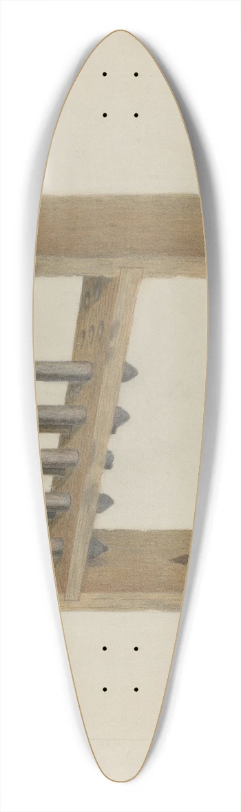 Vincent P. Rosel - Candle Mold 39.3 inch art pintail longboard deck