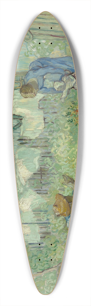 Vincent van Gogh - First Steps, after Millet 39.3 inch art pintail longboard deck