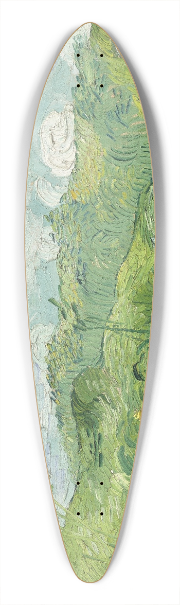 Vincent van Gogh - Green Wheat Fields, Auvers 39.3 inch art pintail longboard deck
