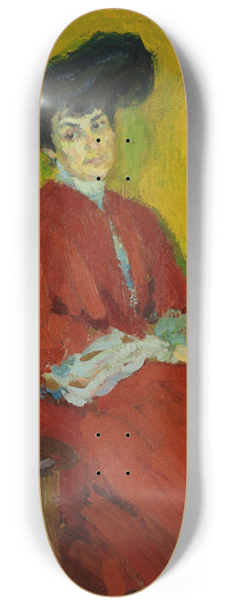 Alexej von Jawlensky - Portrait Frau Gindus 8.25 inch art skate deck