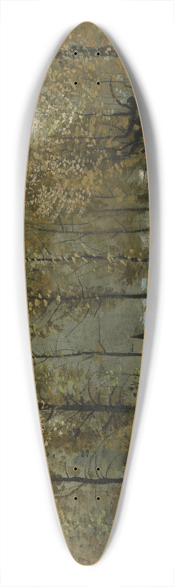 Vincent van Gogh - Poplars near Nuenen 39.3 inch art pintail longboard deck