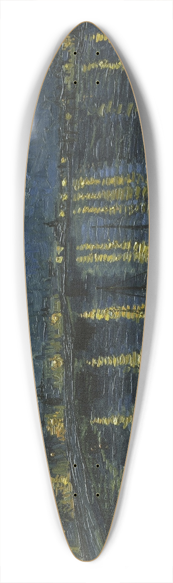 Vincent van Gogh - Starry Night 39.3 inch art pintail longboard deck