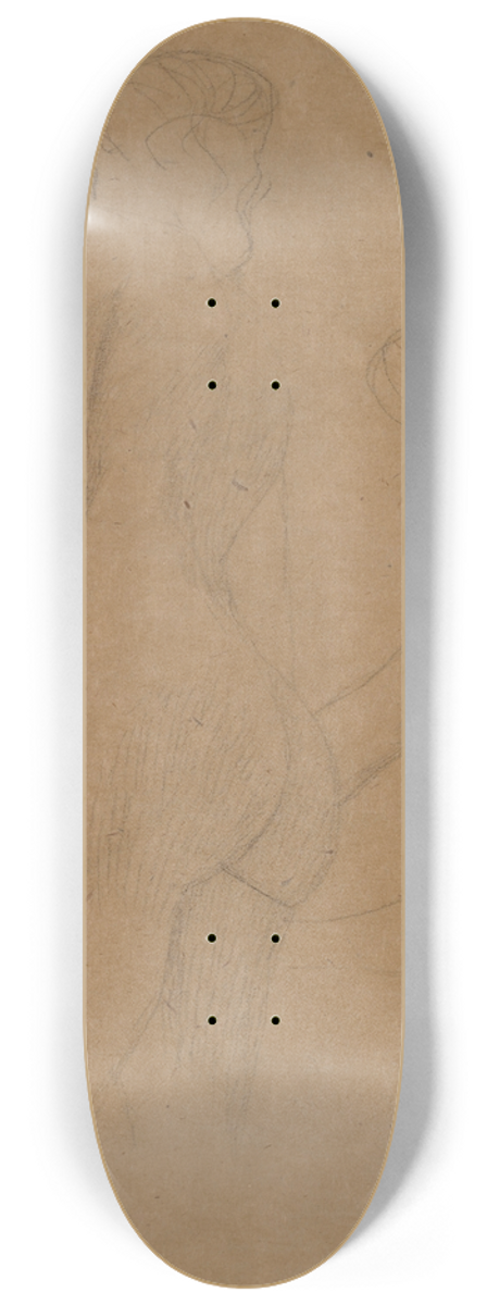 Gustav Klimt - Two Female Nudes Standing 8.25 inch art skate deck