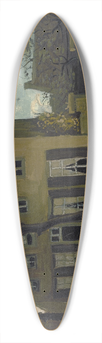 Vincent van Gogh - The vicarage at Nuenen 39.3 inch art pintail longboard deck