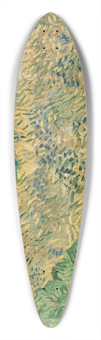 Vincent van Gogh - Wheatfield With Cornflowers 39.3 inch art pintail longboard deck