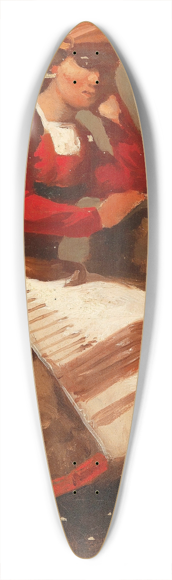 Vincenzo Cabianca - Peasant Woman 39.3 inch art pintail longboard deck