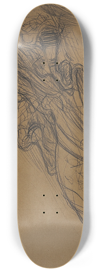 Gustav Klimt - Young Woman in an Armchair 8.25 inch art skate deck