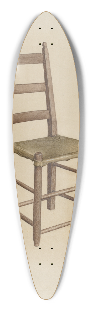 Virgil A. Liberto - Rawhide Bottom Chair 39.3 inch art pintail longboard deck