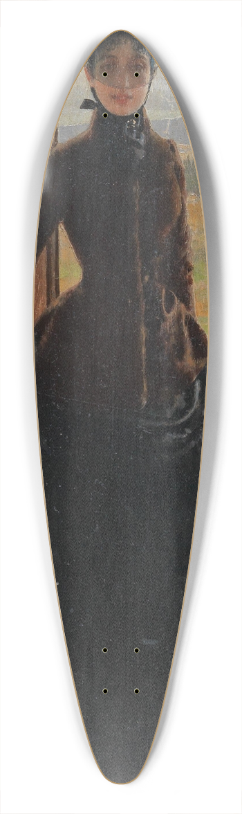 Vittorio Matteo Corcos - Eine elegante Dame 39.3 inch art pintail longboard deck