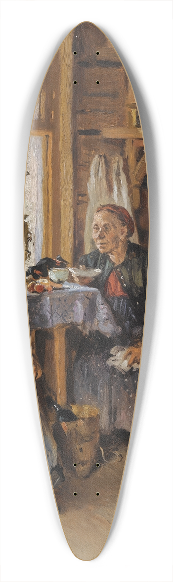 Vladimir Egorovich Makovsky - Visiting The Cook 39.3 inch art pintail longboard deck