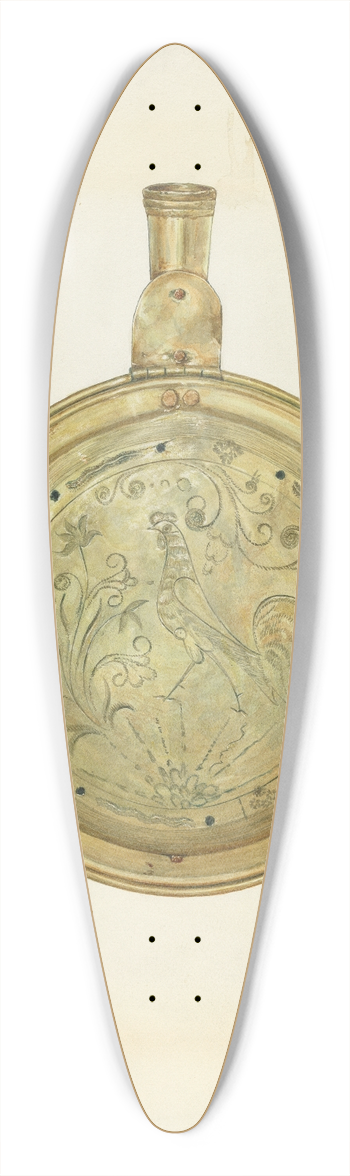 V.L. Vance - Bed Warming Pan 39.3 inch art pintail longboard deck